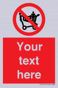 Custom No Climbing on Trolley Sign